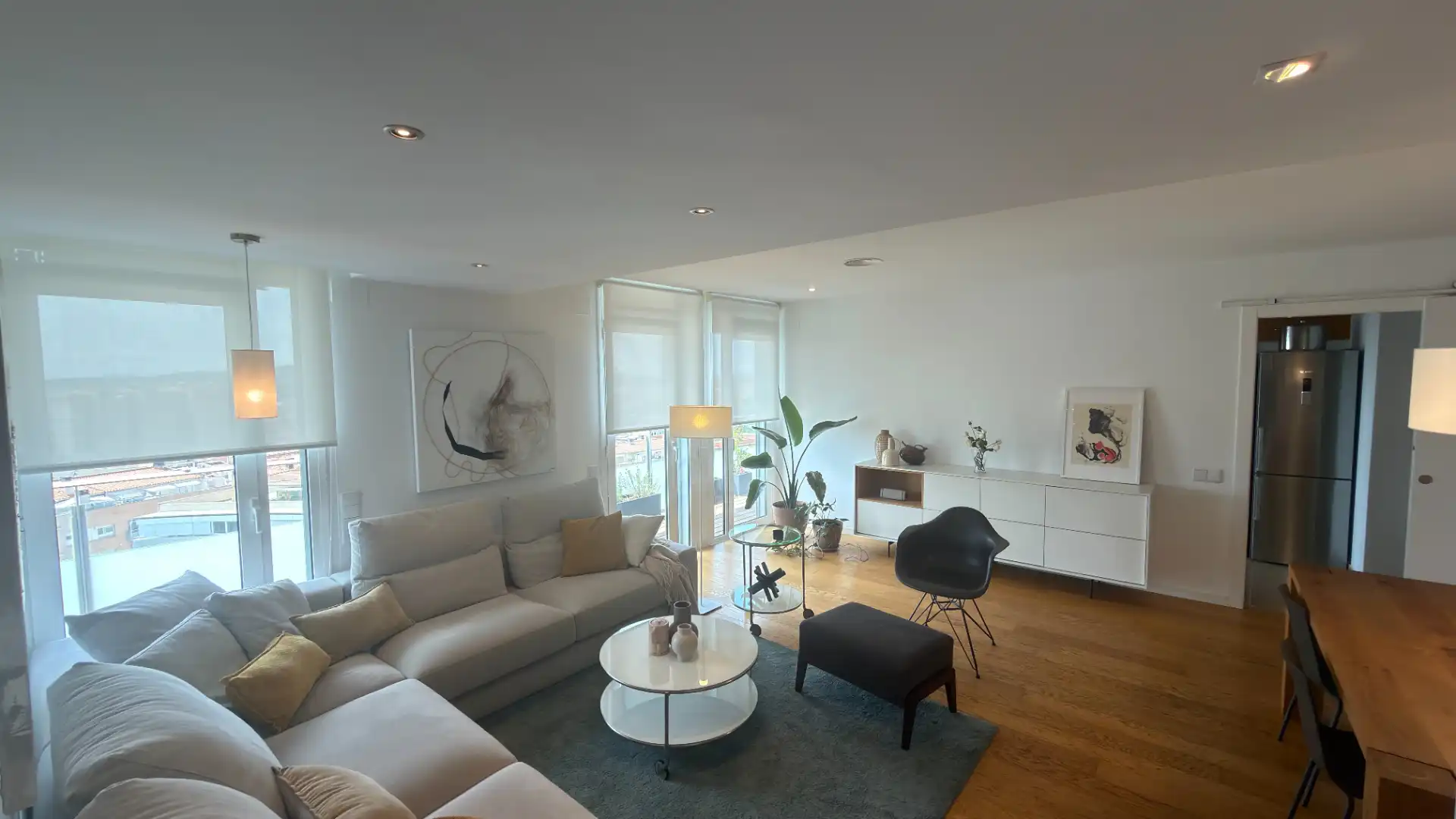 Living room of Flat for sale in Terrassa  with Air Conditioner, Heating and Parquet flooring