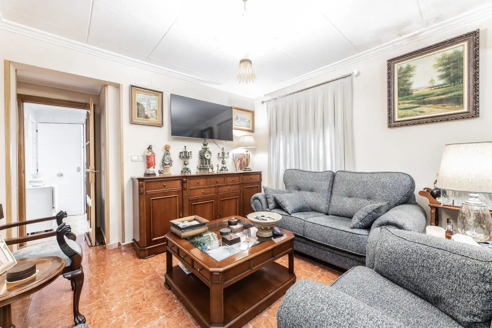 Sala de estar de Casa o chalet en venta en Turís con Aire acondicionado, Jardín privado y Terraza