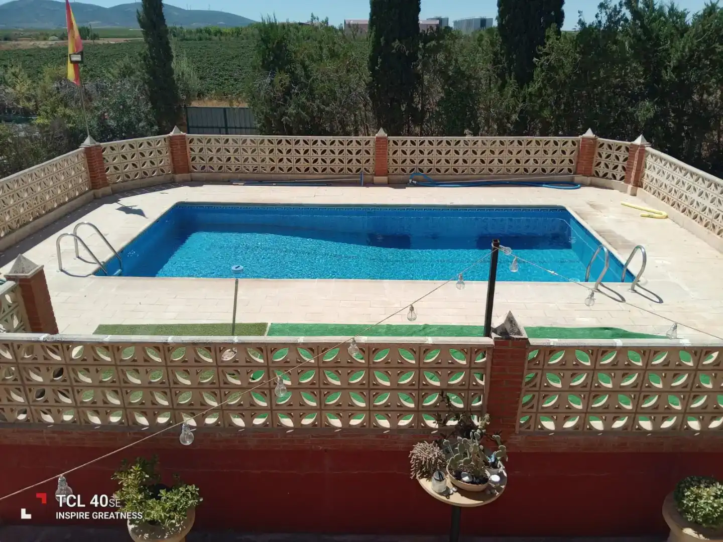 Piscina de Casa o xalet en venda en Membrilla amb Aire condicionat, Jardí privat i Parquet