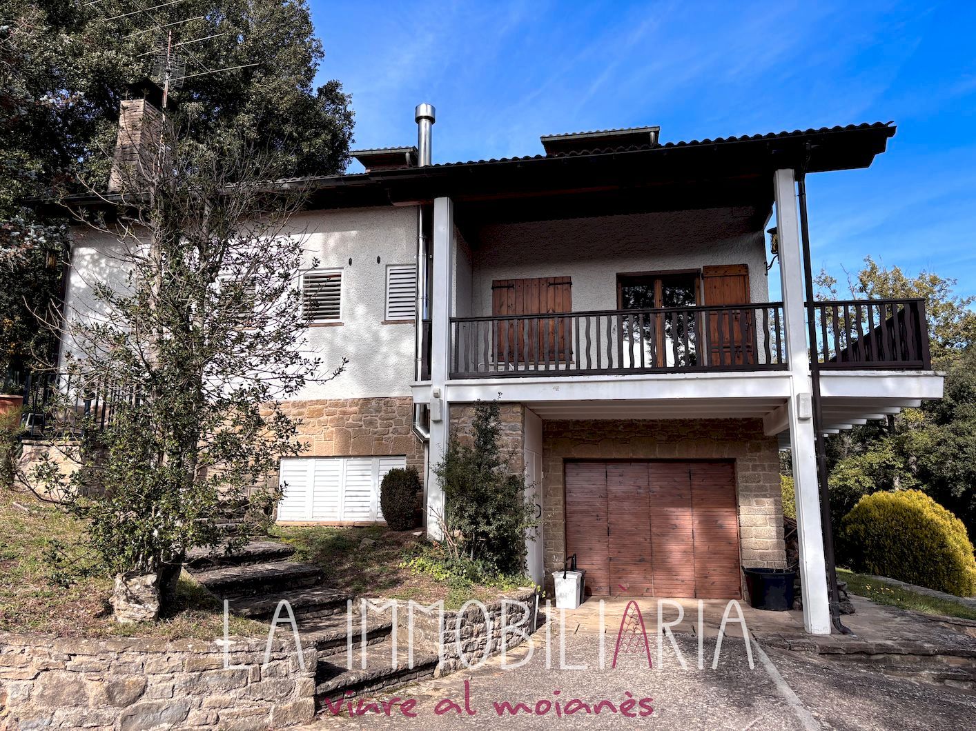 Exterior view of House or chalet for sale in Sant Quirze Safaja  with Heating, Private garden and Parquet flooring