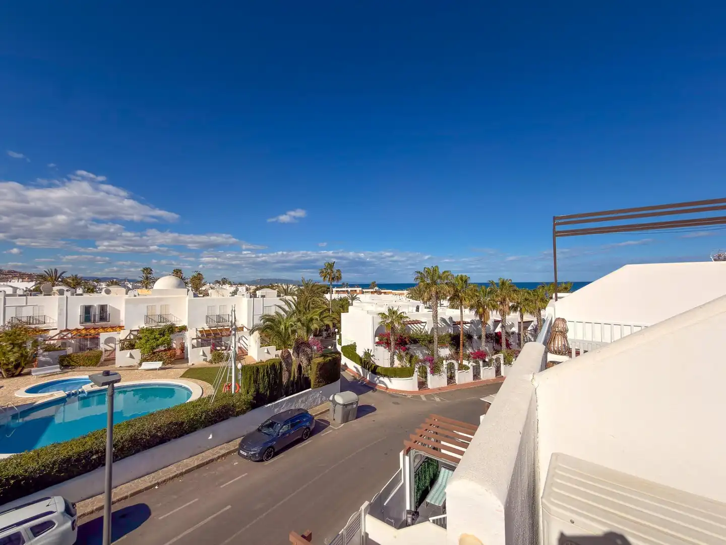 Vista exterior de Ático en venta en Mojácar con Aire acondicionado, Calefacción y Jardín privado