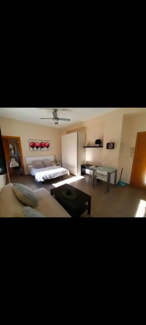 Schlafzimmer von Wohnung zur Miete in Málaga mit Möbliert
