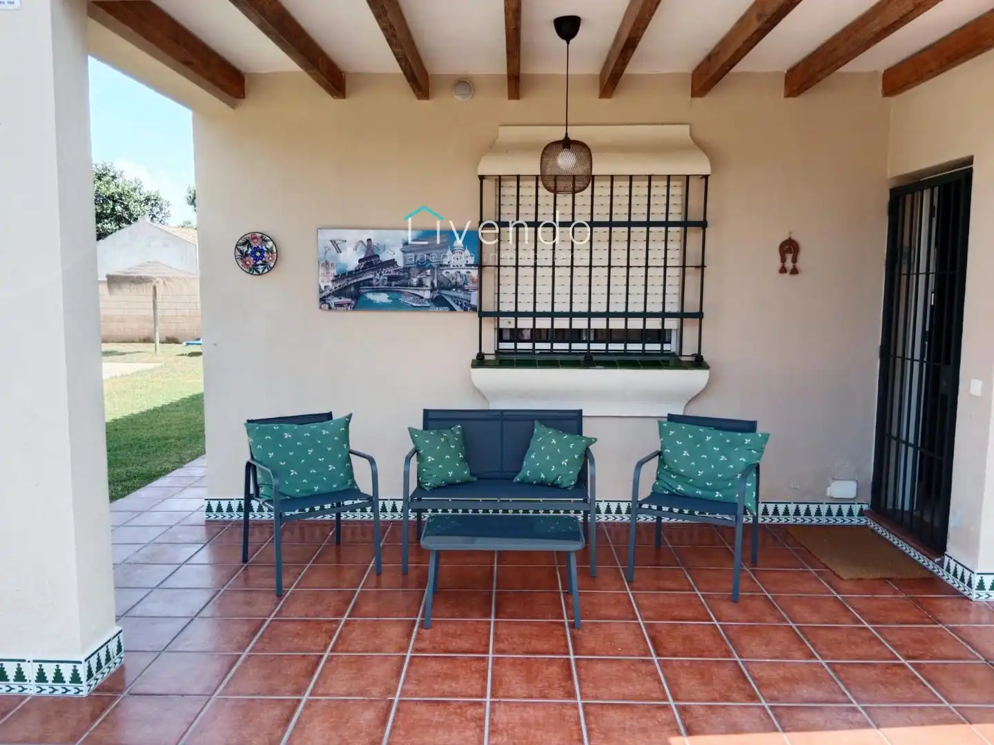 Terraza de Casa o chalet en venta en Chiclana de la Frontera con Piscina y Alarma