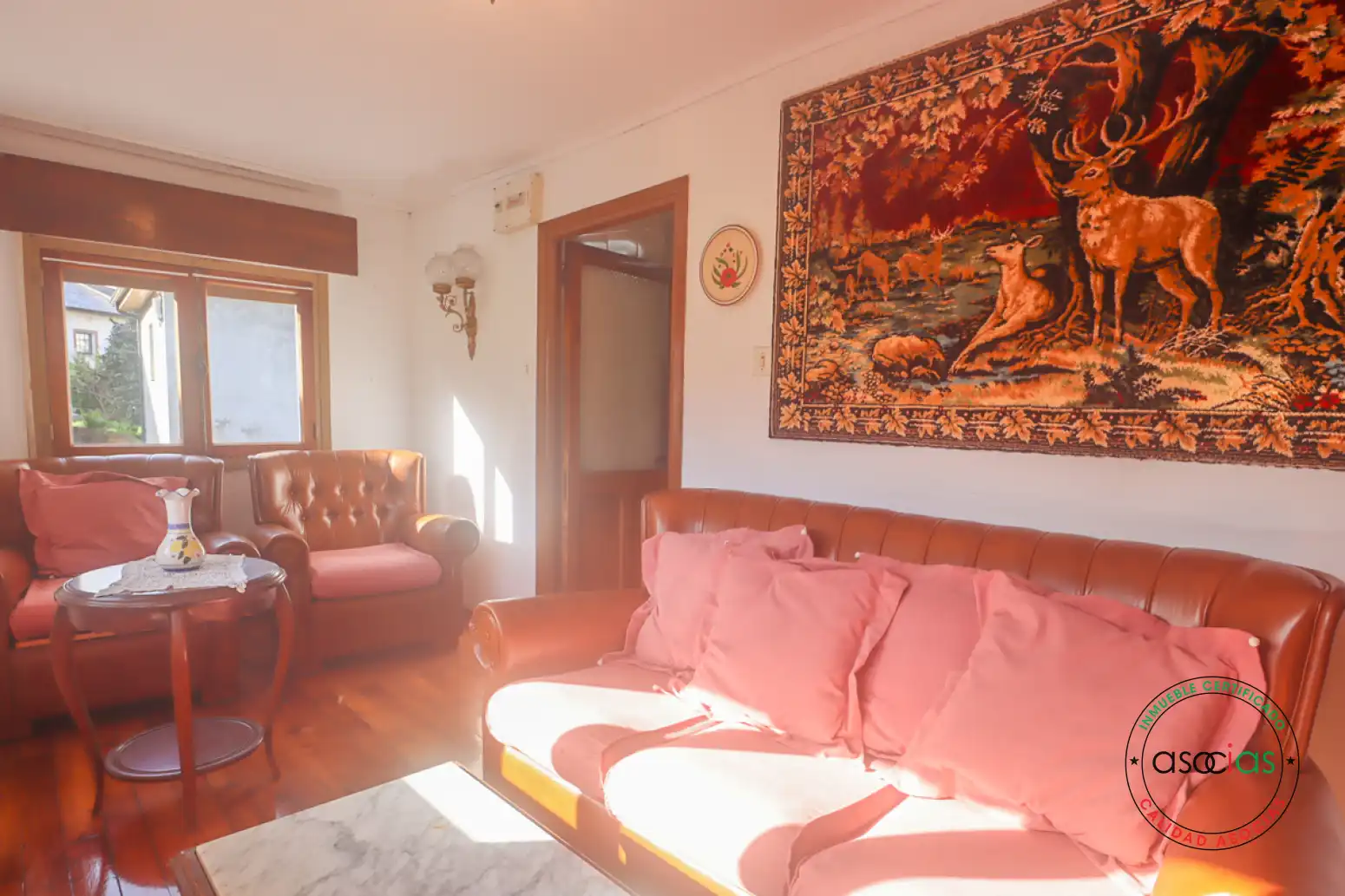 Sala de estar de Casa o chalet en venta en Valdés - Luarca con Calefacción, Jardín privado y Parquet
