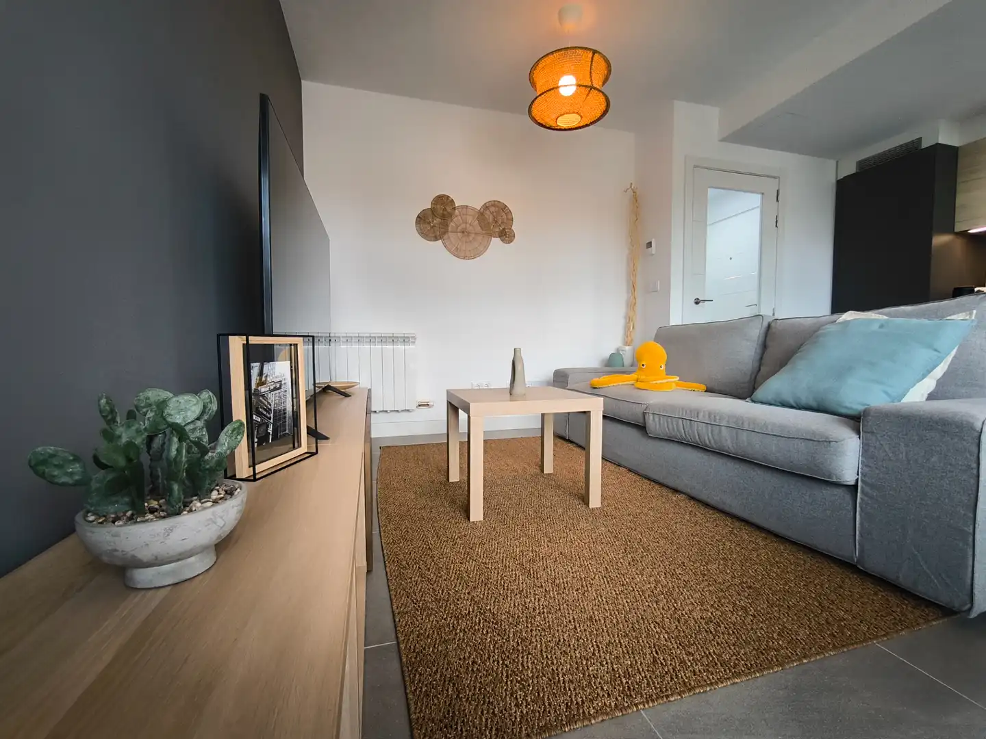 Sala de estar de Piso en venta en Vilagarcía de Arousa con Calefacción, Terraza y Trastero