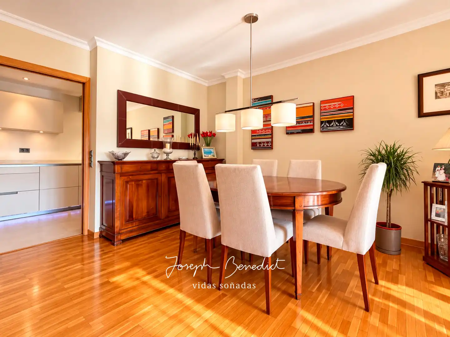 Comedor de Casa o chalet en venta en Castelldefels con Aire acondicionado, Calefacción y Jardín privado