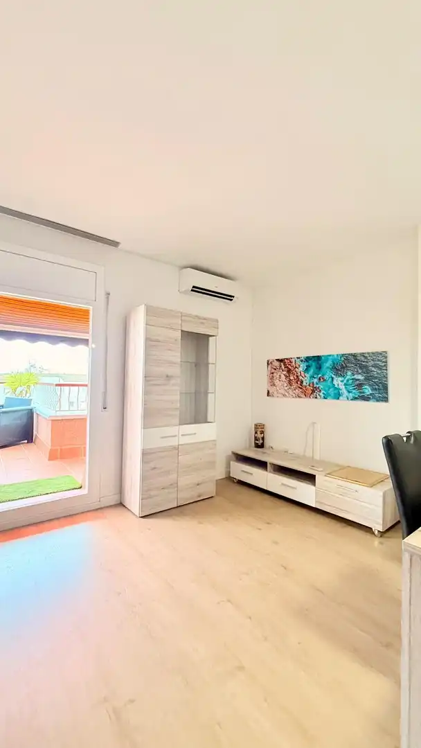 Living room of Attic for sale in Cunit  with Air Conditioner, Parquet flooring and Terrace