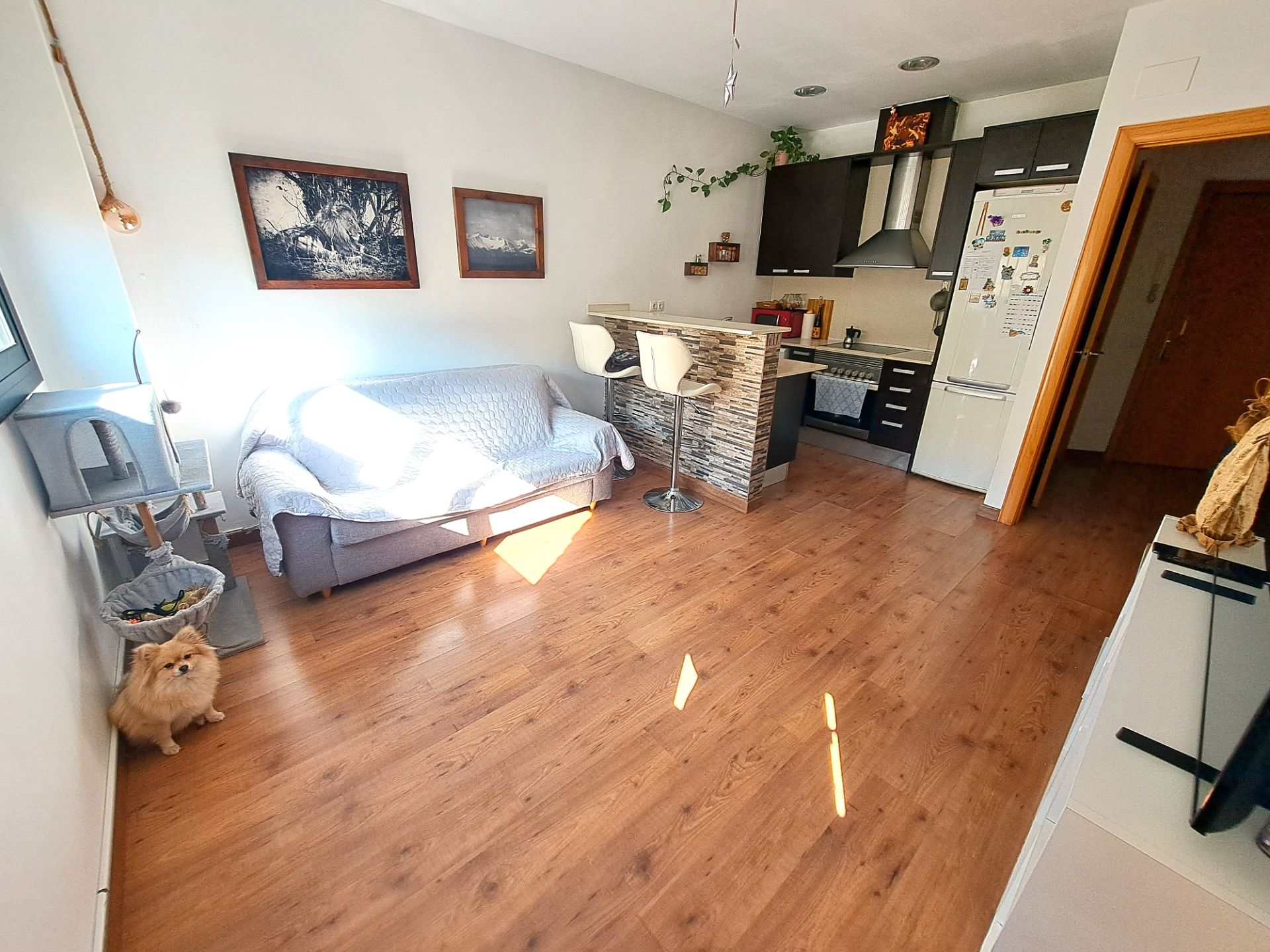 Sala de estar de Apartamento en venta en Mataró con Aire acondicionado, Calefacción y Parquet