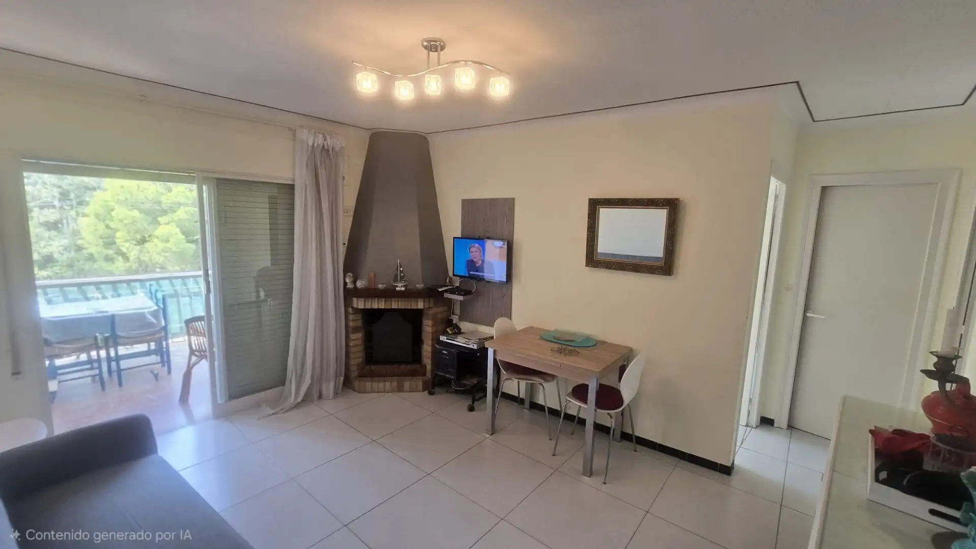 Sala de estar de Apartamento en venta en Roses con Terraza