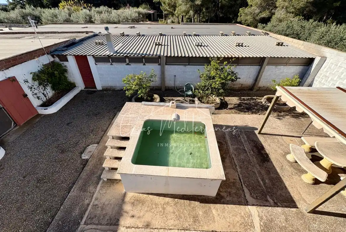 Piscina de Finca rústica en venta en Mont-roig del Camp con Jardín privado, Terraza y Piscina