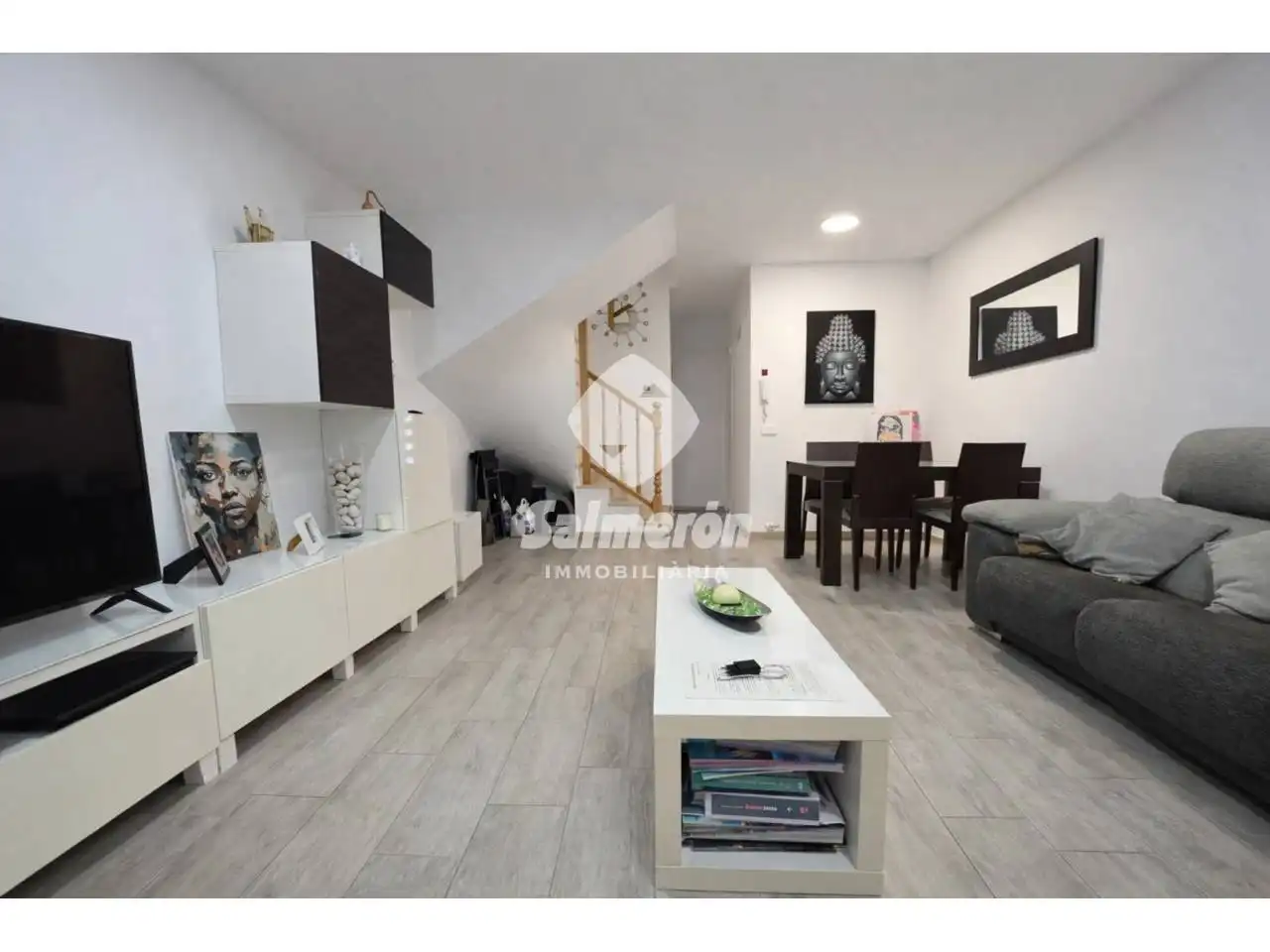 Sala de estar de Casa adosada en venta en Palafolls con Aire acondicionado, Calefacción y Jardín privado