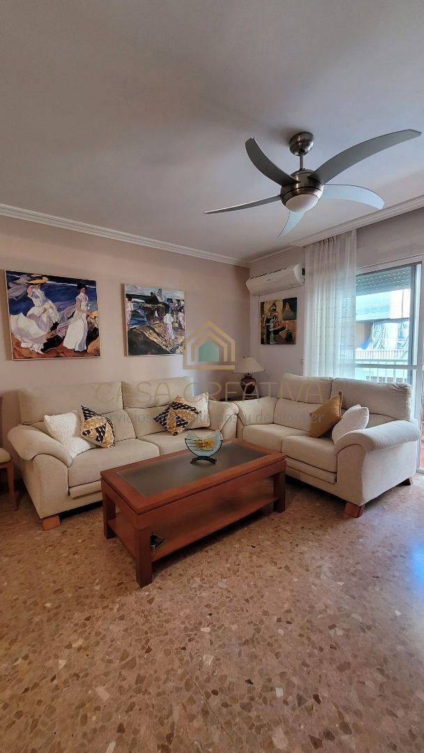 Living room of Flat to rent in Sagunto / Sagunt  with Air Conditioner, Heating and Terrace