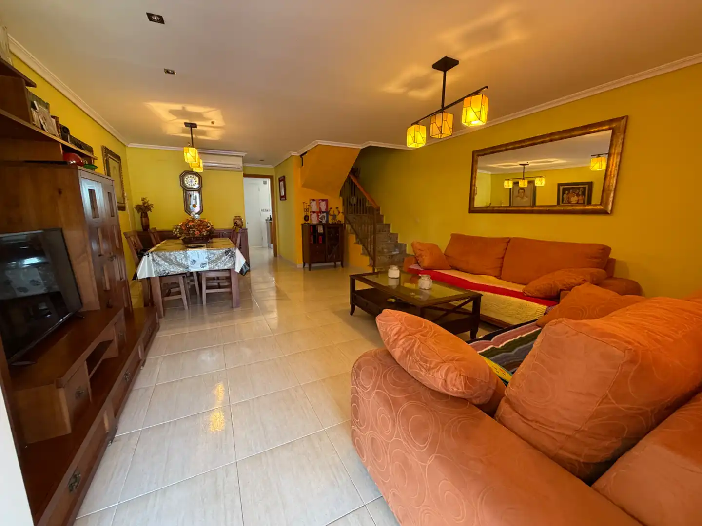 Sala d'estar de Casa adosada en venda en Almazora / Almassora