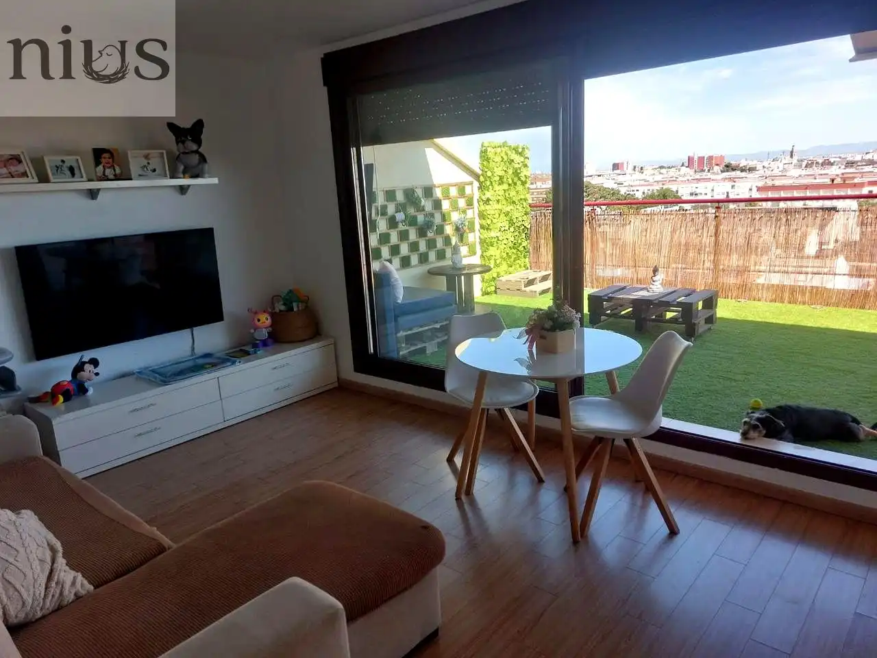 Sala d'estar de Pis de lloguer en Silla amb Aire condicionat, Calefacció i Terrassa