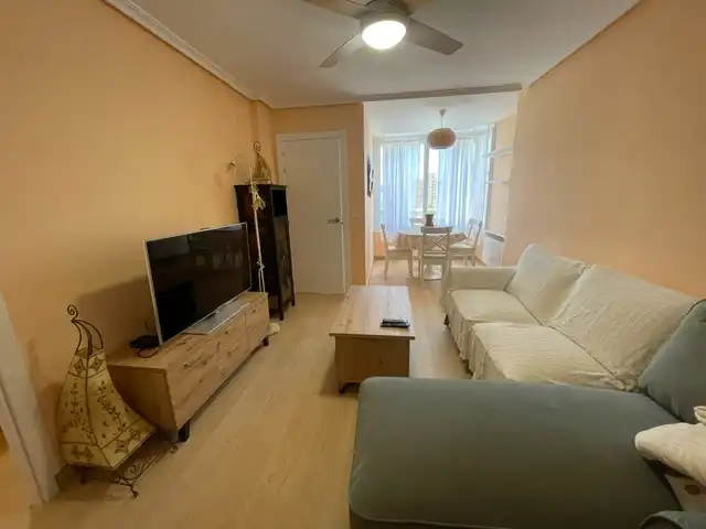 Wohnzimmer von Wohnung zur Miete in Alicante / Alacant mit Klimaanlage, Heizung und Möbliert