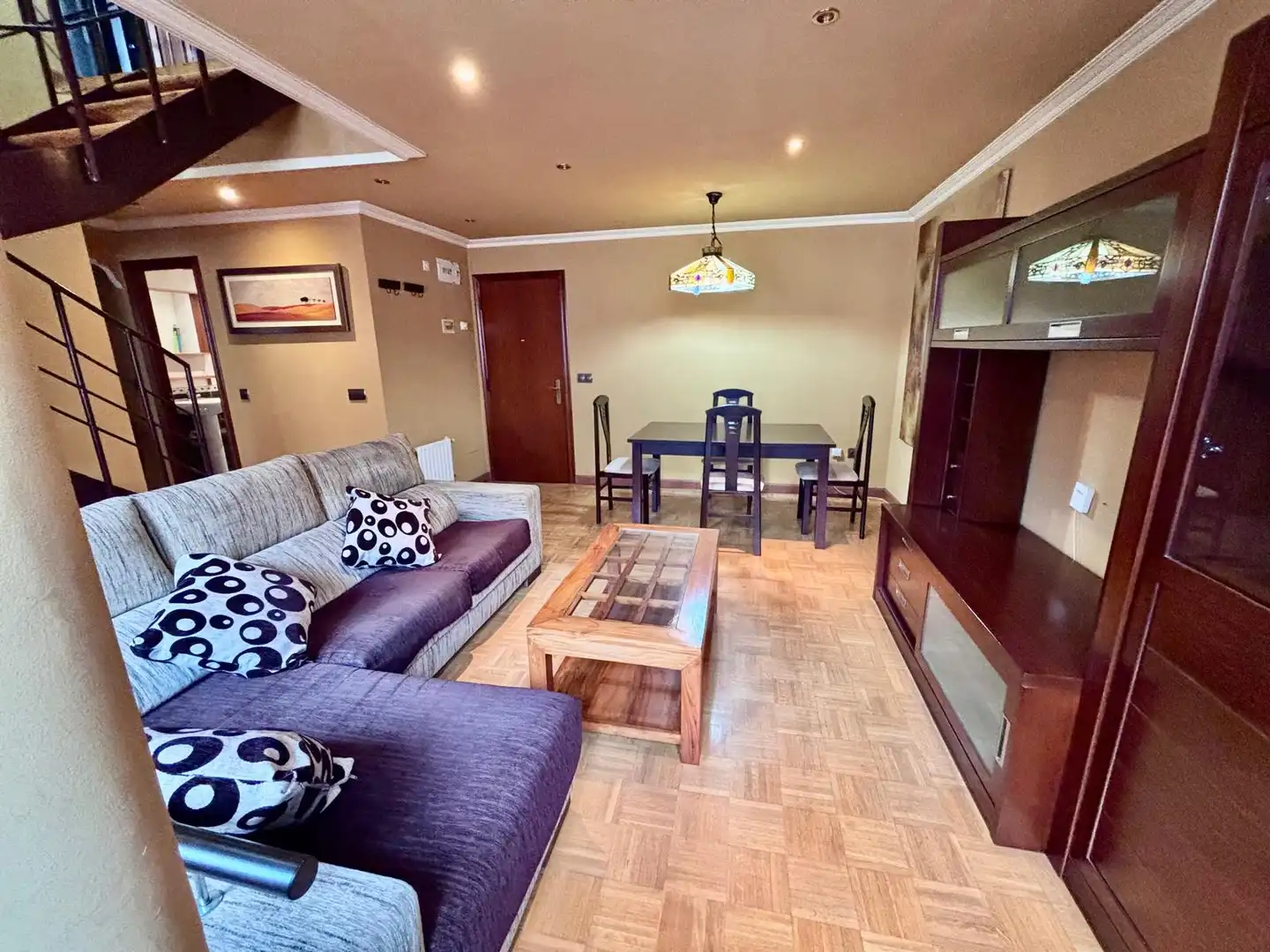 Wohnzimmer von Maisonette zum Verkauf in Gijón  mit Heizung, Parkett und Abstellraum