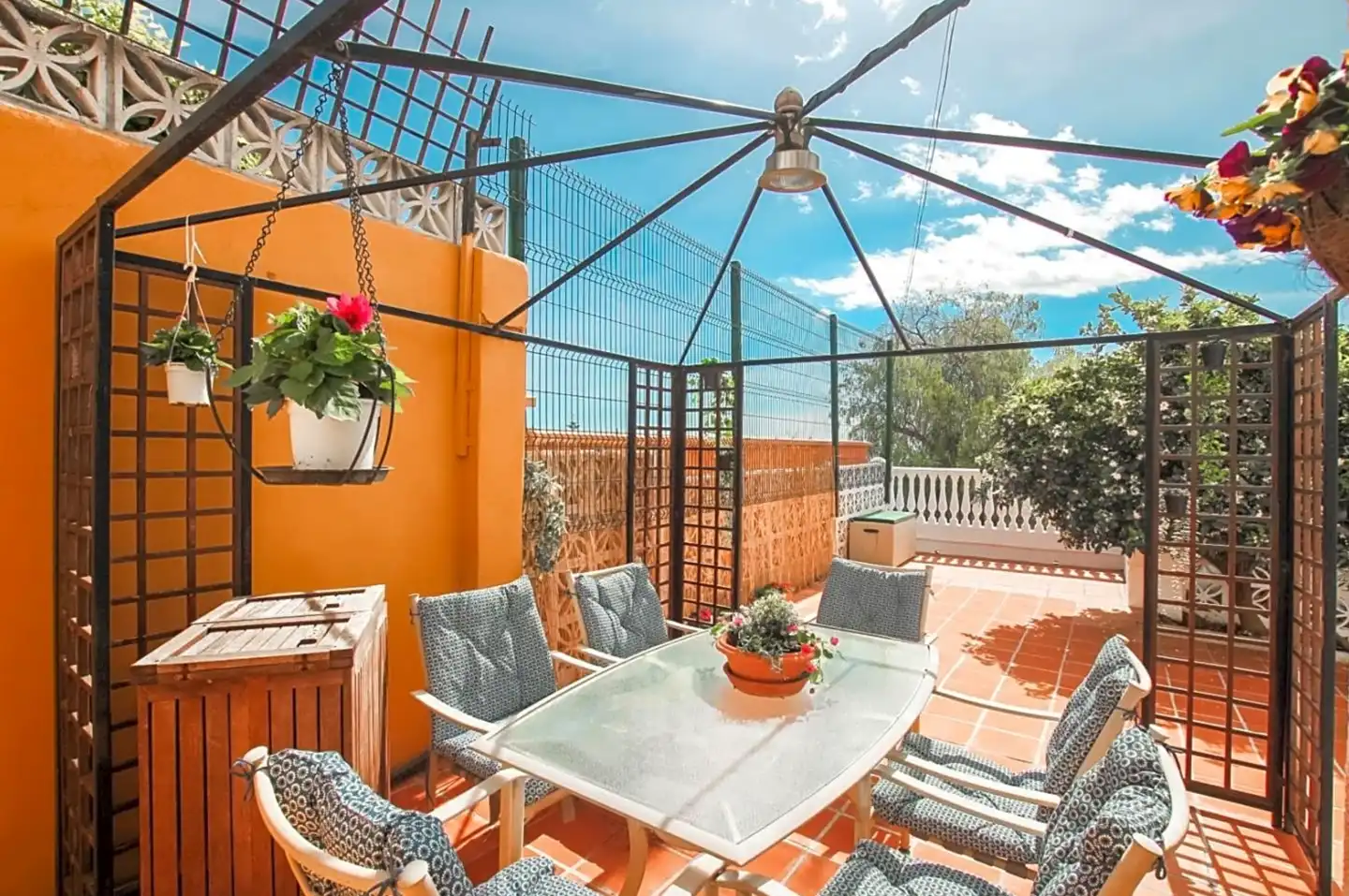 Terraza de Casa o chalet en venta en Benalmádena con Aire acondicionado, Jardín privado y Terraza