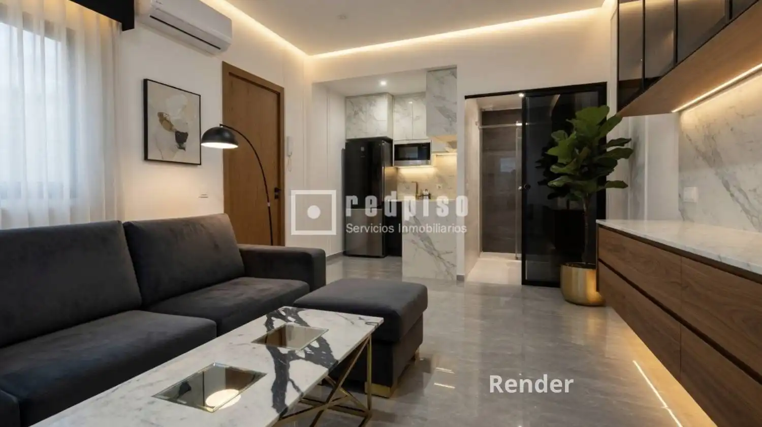Sala de estar de Apartamento en venta en Madrid con Calefacción, Terraza y Amueblado
