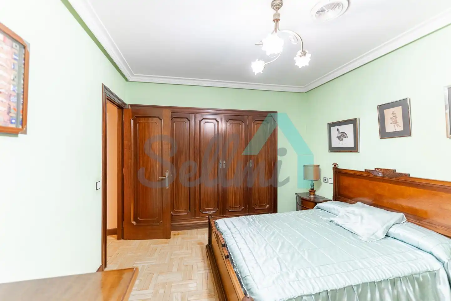 Bedroom of Flat for sale in Oviedo   with Heating, Parquet flooring and Terrace