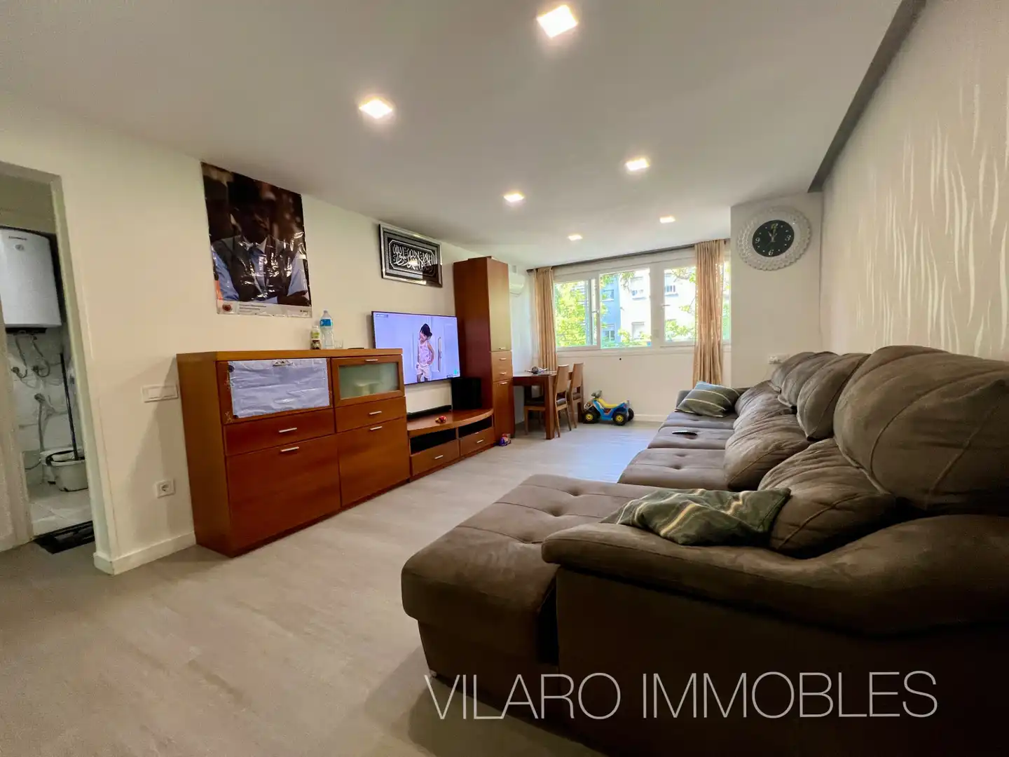 Sala de estar de Piso en venta en Terrassa con Aire acondicionado, Calefacción y Parquet