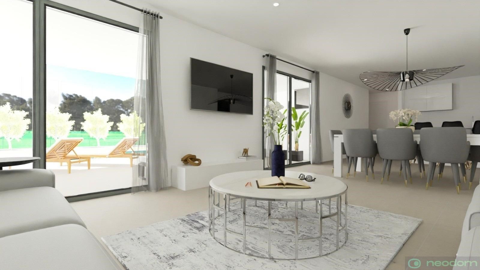 Sala d'estar de Casa o xalet en venda en Hondón de las Nieves / El Fondó de les Neus amb Terrassa