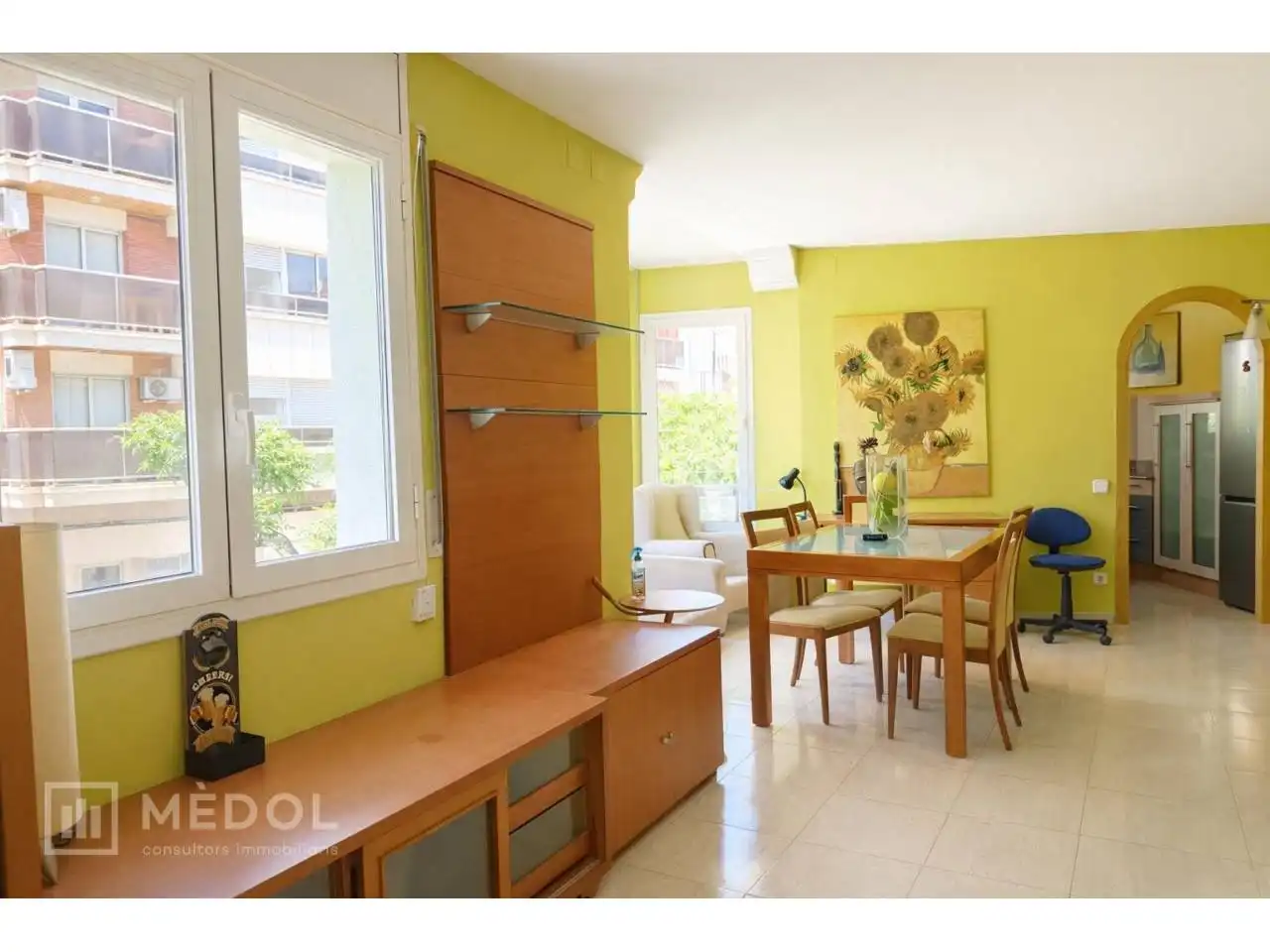 Menjador de Casa o xalet en venda en Móra d'Ebre amb Aire condicionat, Parquet i Moblat