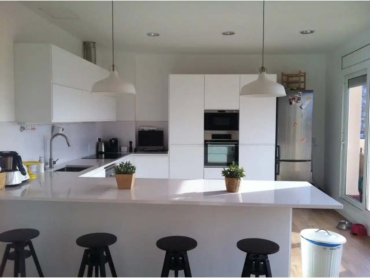 Cuina de Àtic de lloguer en Sabadell amb Aire condicionat, Calefacció i Parquet