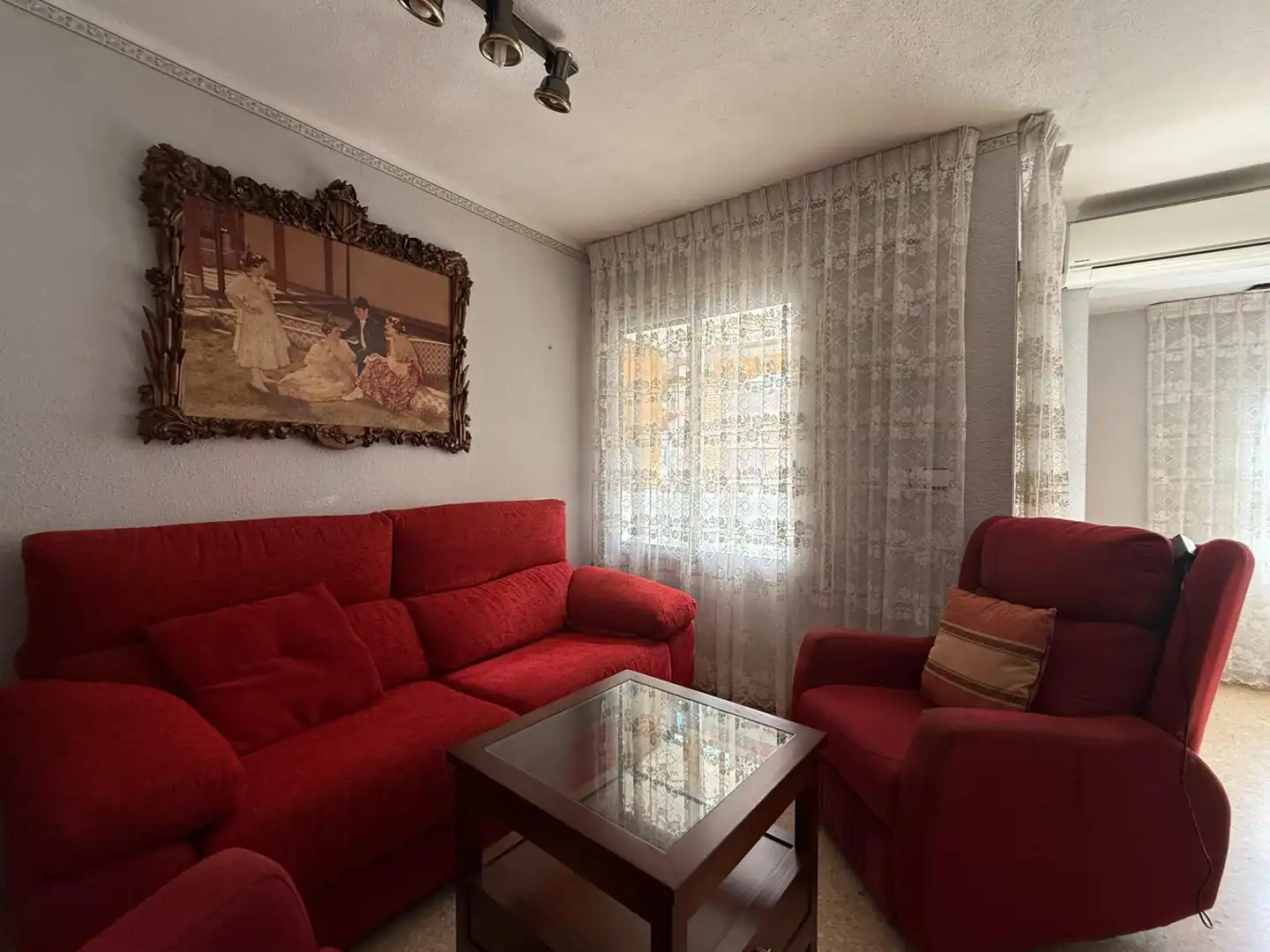Living room of Flat for sale in Benetússer  with Air Conditioner, Heating and Balcony
