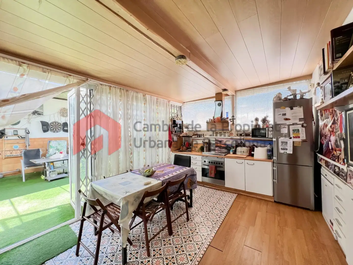Cocina de Ático en venta en Barcelona con Parquet, Terraza y Balcón