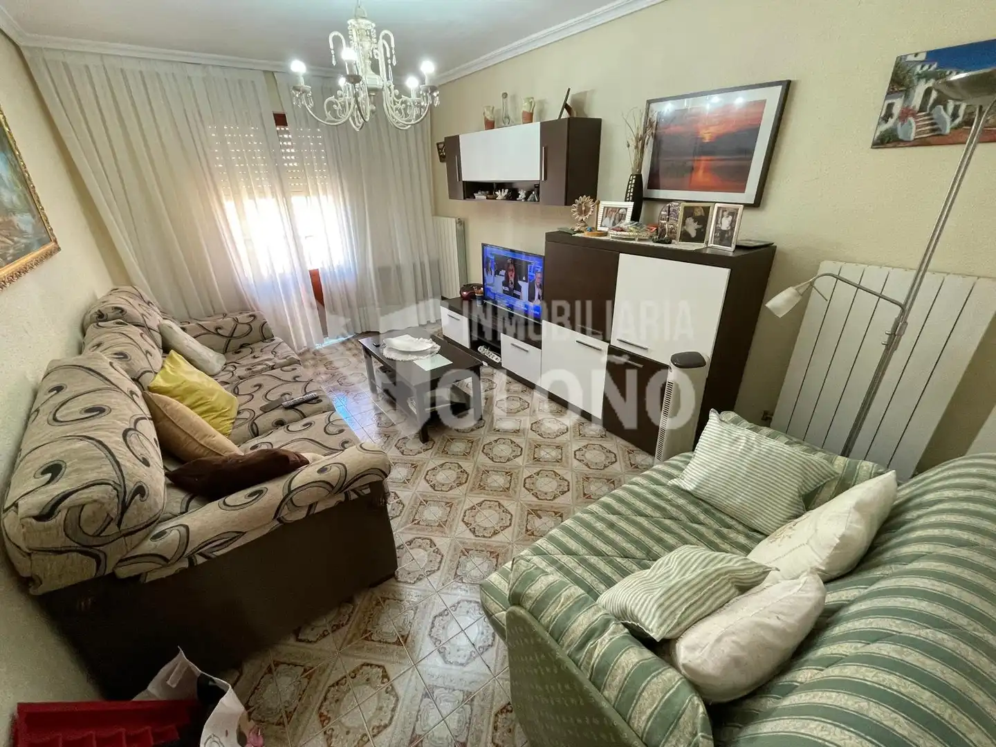 Sala de estar de Piso en venta en Casalarreina con Calefacción, Amueblado y Horno