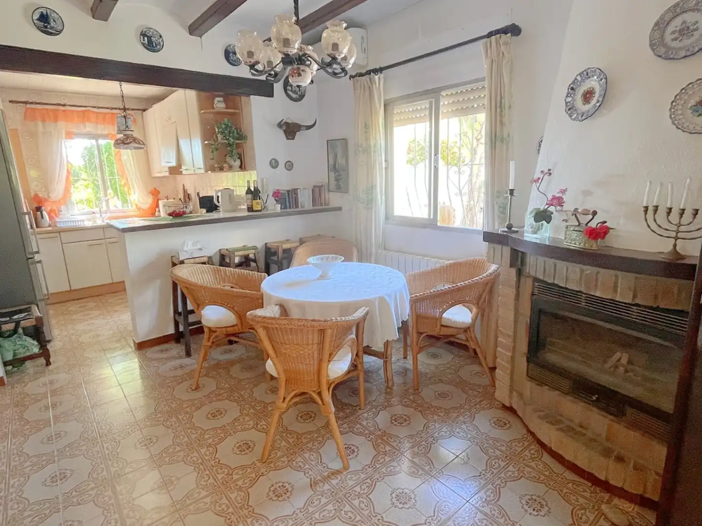 Dining room of Houses for sale in Els Poblets  with Heating, Terrace and Storage room