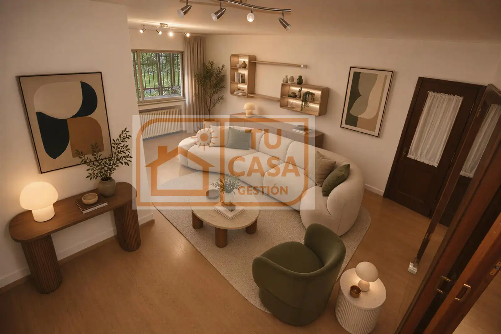 Sala d'estar de Pis en venda en Madrid amb Calefacció, Parquet i Terrassa