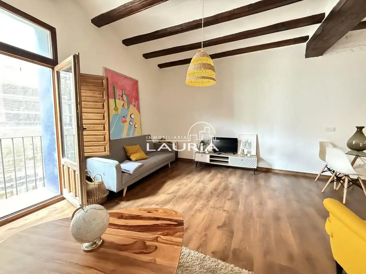 Wohnzimmer von Wohnungen zur Miete in Valencia mit Klimaanlage, Terrasse und Möbliert