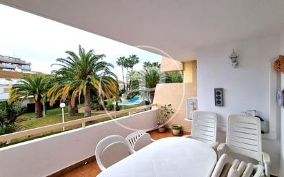 Terrace of Flat to rent in Jávea / Xàbia  with Air Conditioner, Private garden and Terrace