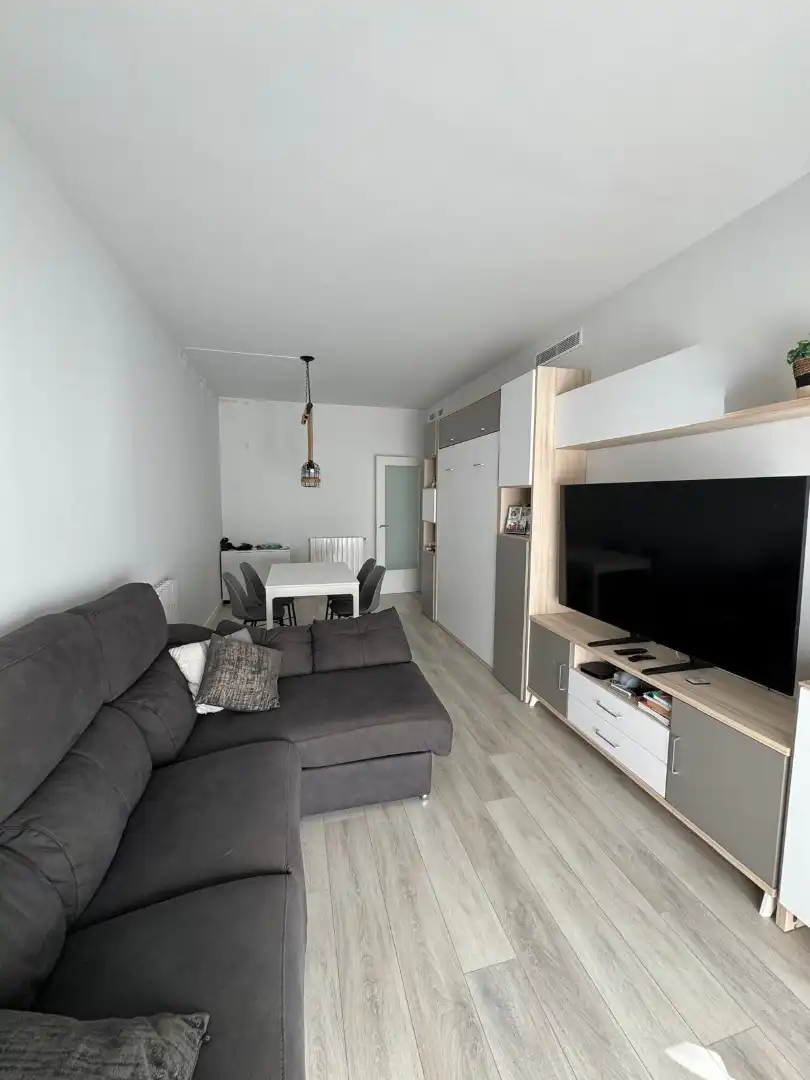 Sala d'estar de Pis en venda en Badalona amb Aire condicionat, Calefacció i Parquet