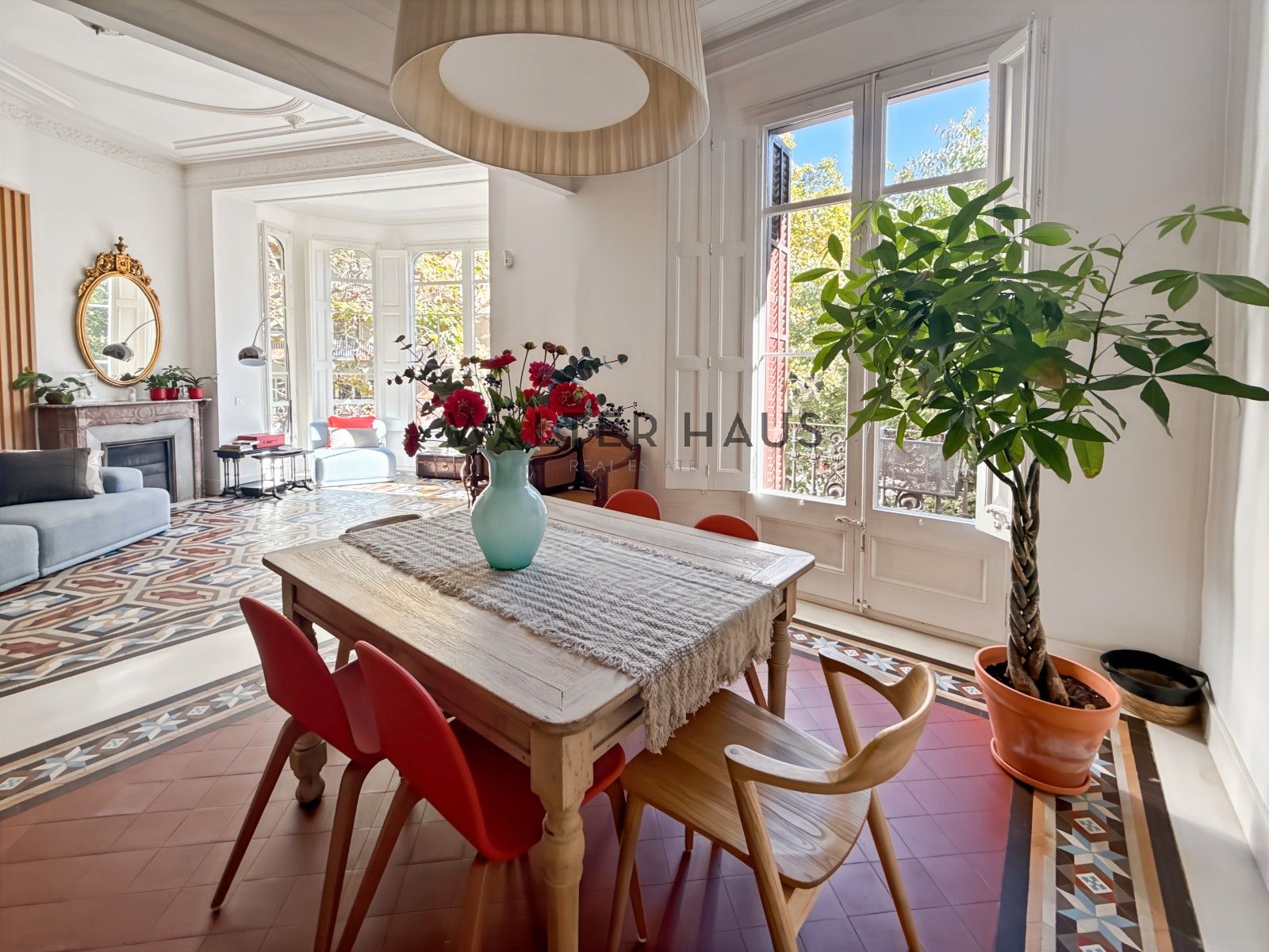 Dining room of Flat to rent in  Barcelona Capital  with Air Conditioner, Heating and Terrace
