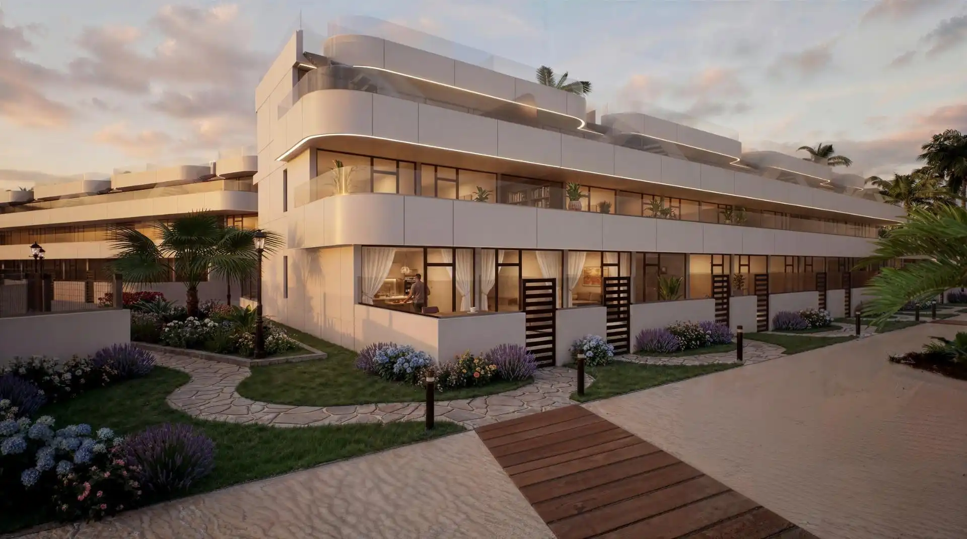 Vista exterior de Ático en venta en Vera con Terraza y Piscina comunitaria