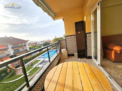 Balcony of Flat for sale in Rincón de la Victoria  with Terrace and Community pool