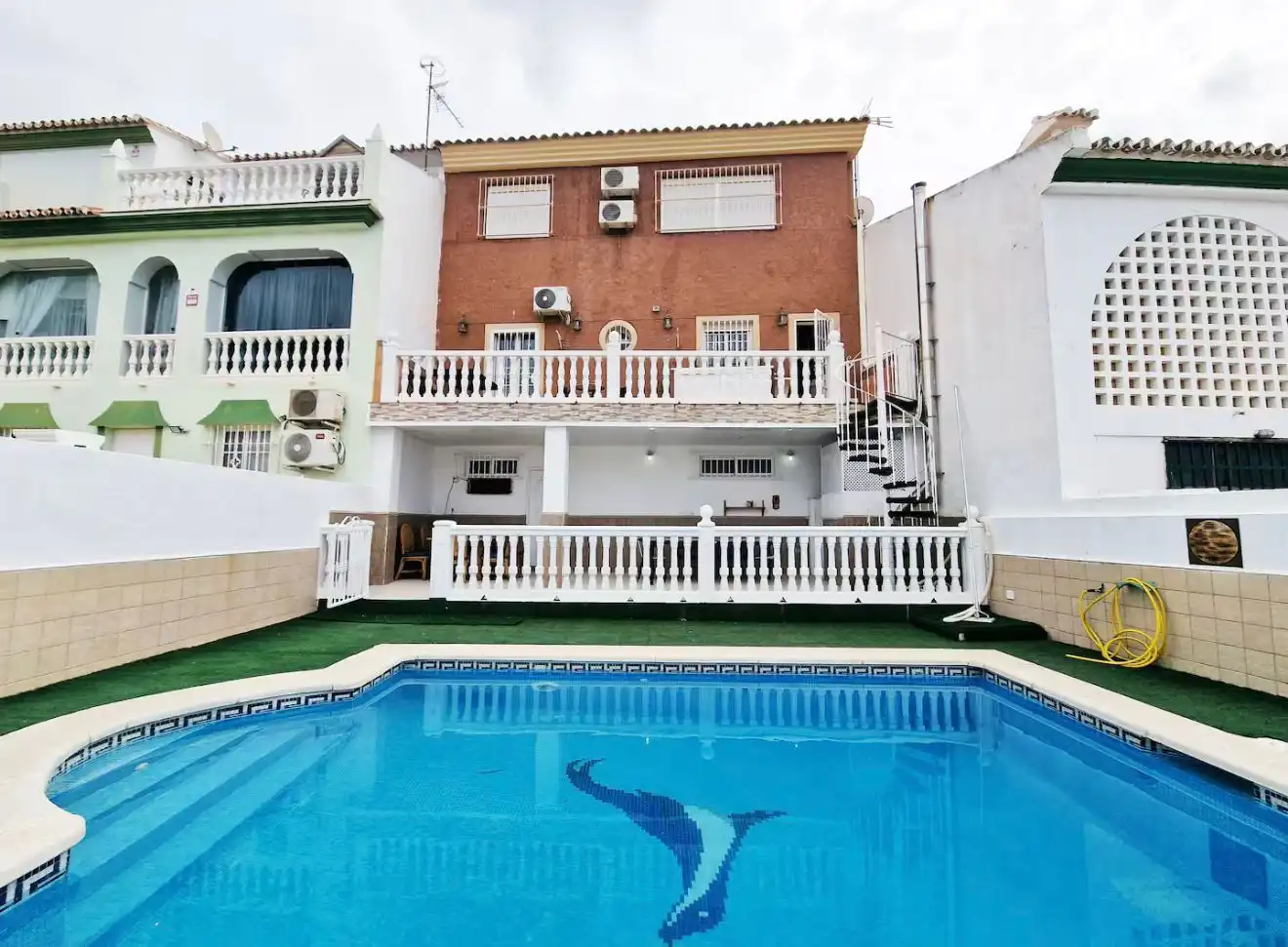 Swimming pool of Detached homes for rent in Málaga Capital  with Air Conditioner, Heating and Private garden