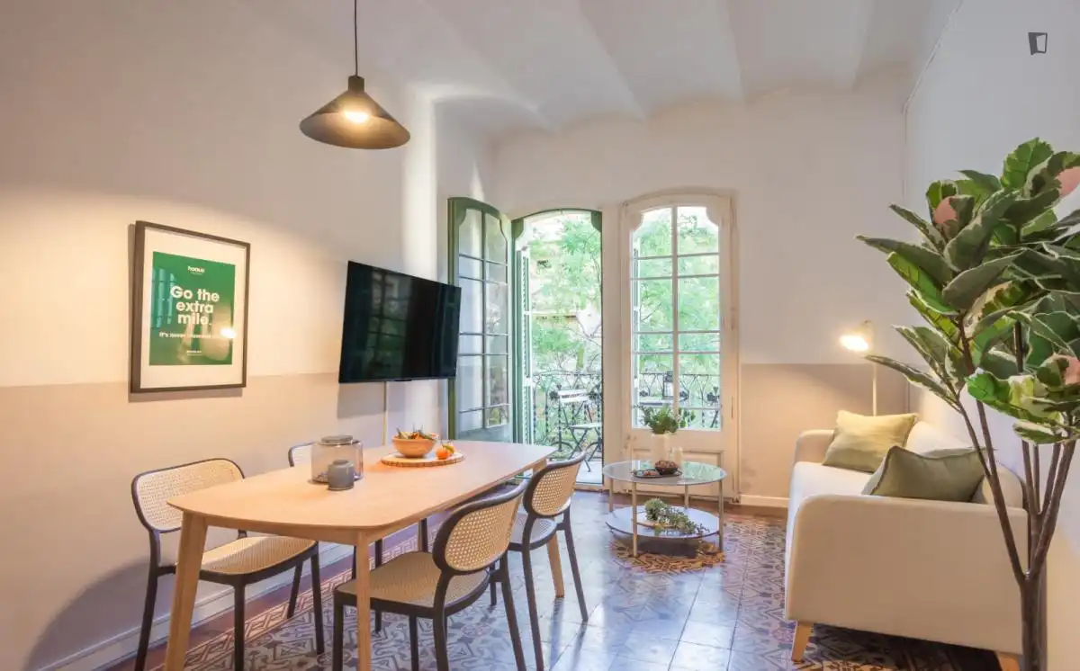 Sala d'estar de Apartament per a compartir en  Palma de Mallorca amb Moblat, Forn i Rentadora