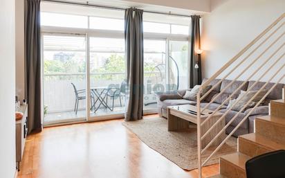 Living room of Attic for sale in Girona Capital  with Air Conditioner and Heating