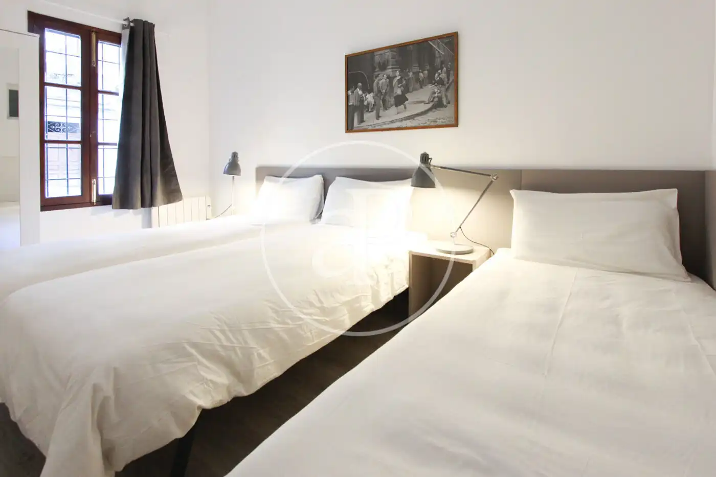 Schlafzimmer von Wohnung zum Verkauf in  Palma de Mallorca mit Klimaanlage, Heizung und Privatgarten