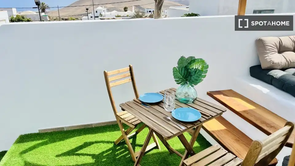 Terrasse von Wohnungen zur untervermieten in Teguise mit Klimaanlage, Terrasse und Möbliert