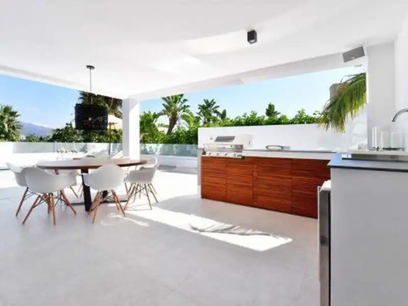 Terrassa de Casa o xalet de lloguer en Marbella amb Aire condicionat, Jardí privat i Terrassa