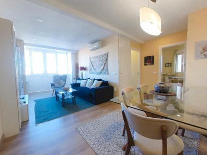 Living room of Flat to rent in  Madrid Capital  with Air Conditioner, Heating and Furnished