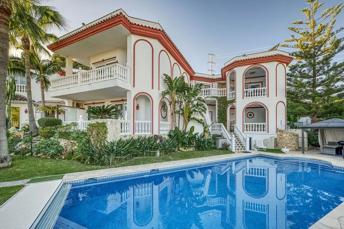 Exterior view of Detached homes for sale in Marbella  with Air Conditioner, Terrace and Storage room