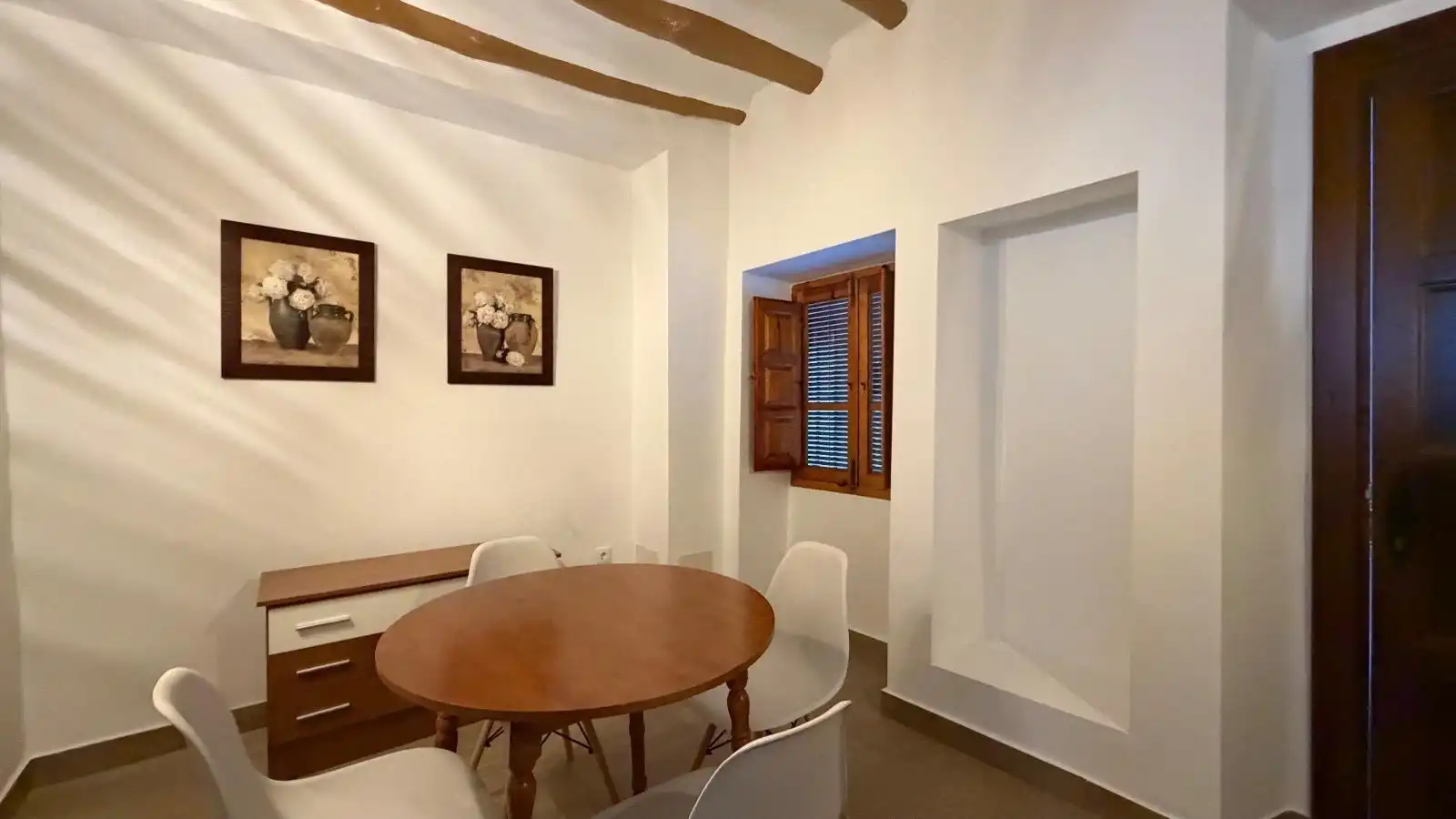 Dining room of Houses for sale in Cuevas Bajas  with Swimming Pool and Balcony