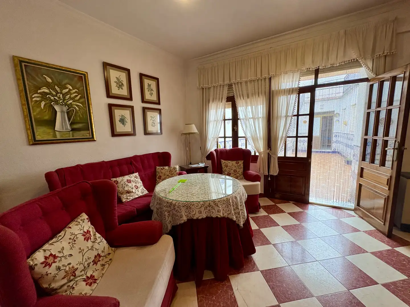 Living room of Houses for sale in Berlanga  with Air Conditioner, Terrace and Furnished