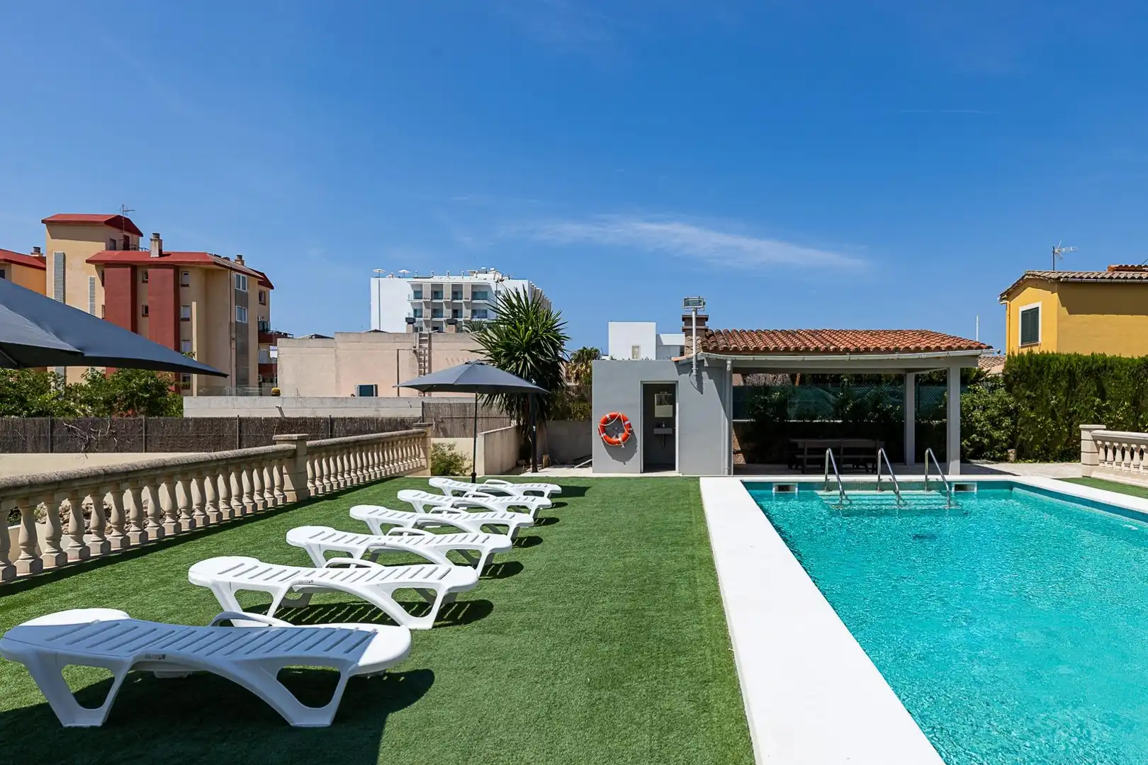 Piscina de Casa o xalet en venda en  Palma de Mallorca amb Aire condicionat, Jardí privat i Terrassa