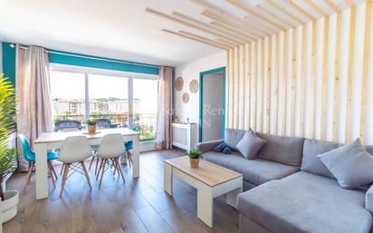 Living room of Flat for sale in Lloret de Mar  with Heating, Terrace and Furnished